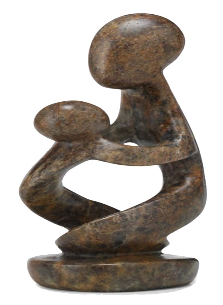 Caring Touch Award serpentine stone scuplture